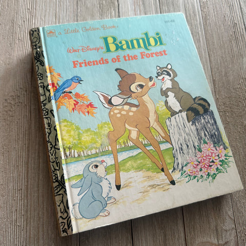 Bambi Friends of the Forest [Vintage]-Golden Book Journal READY TO SHIP