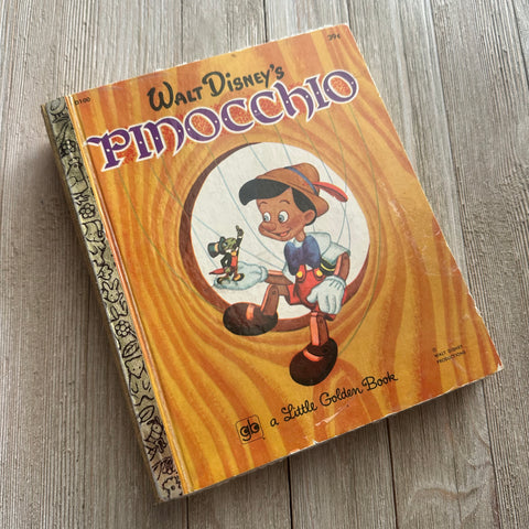 Pinocchio [VINTAGE]-Golden Book Journal READY TO SHIP