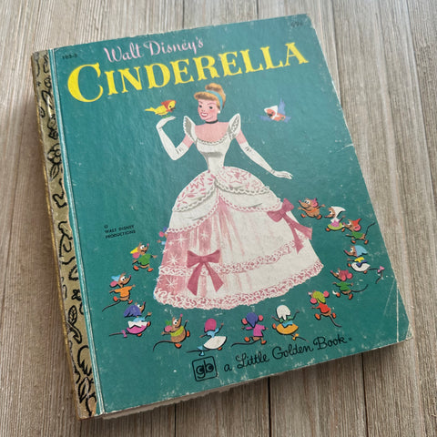 Cinderella {Vintage}-Golden Book Journal READY TO SHIP