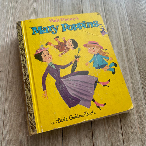 Mary Poppins VINTAGE -Golden Book Journal READY TO SHIP