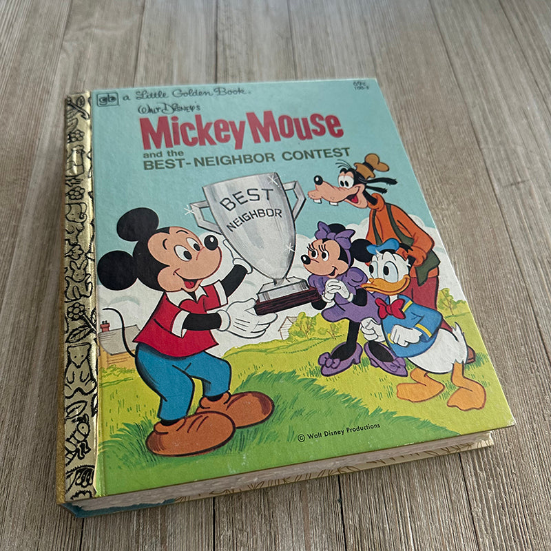 Mickey Best Neighbor 100-3 -Golden Book Journal READY TO SHIP