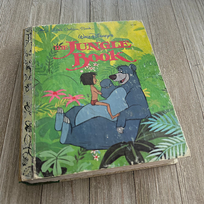 Jungle Book Vintage (blue-gray Baloo) -Golden Book Journal READY TO SHIP