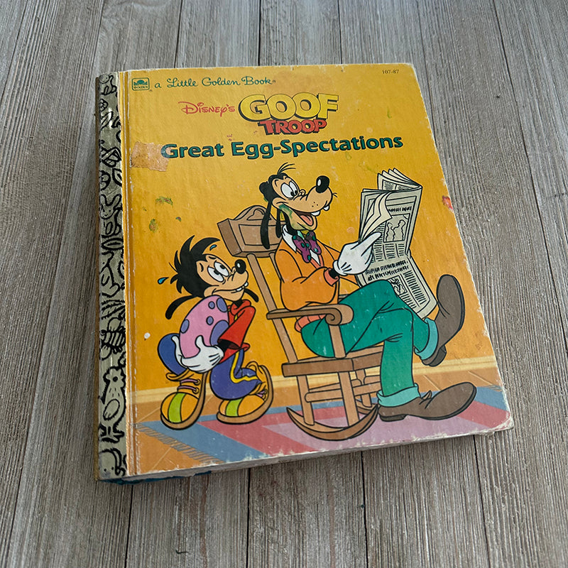 Goof Troop Egg-Spectations -Golden Book Journal READY TO SHIP