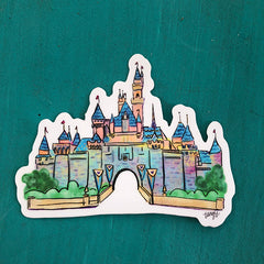 Die Cut Castle Sticker w/ Free Shipping