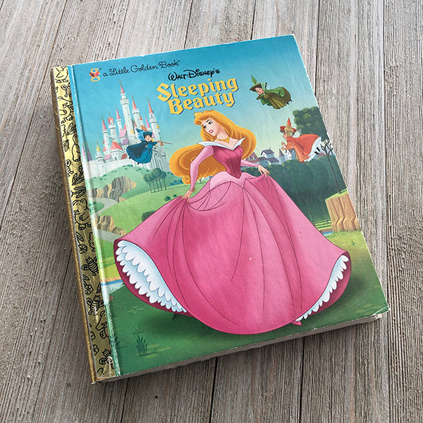 Sleeping Beauty in Pink Dress-Golden Book Journal READY TO SHIP