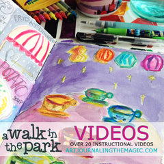 A Walk in the Park Online Sketchbook Adventure & Tour {Self-Study}