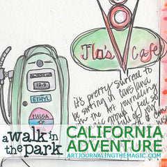[California Adventure] A Walk in the Park Online Sketchbook Adventure & Tour {Self-Study}