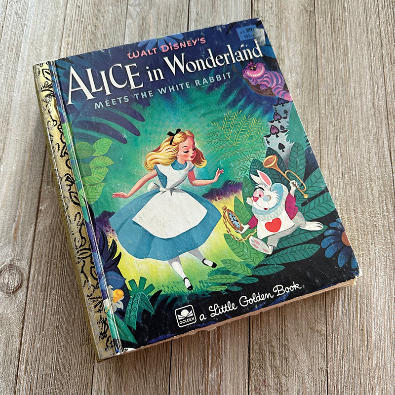 Alice Cover #107-Golden Book Journal READY TO SHIP