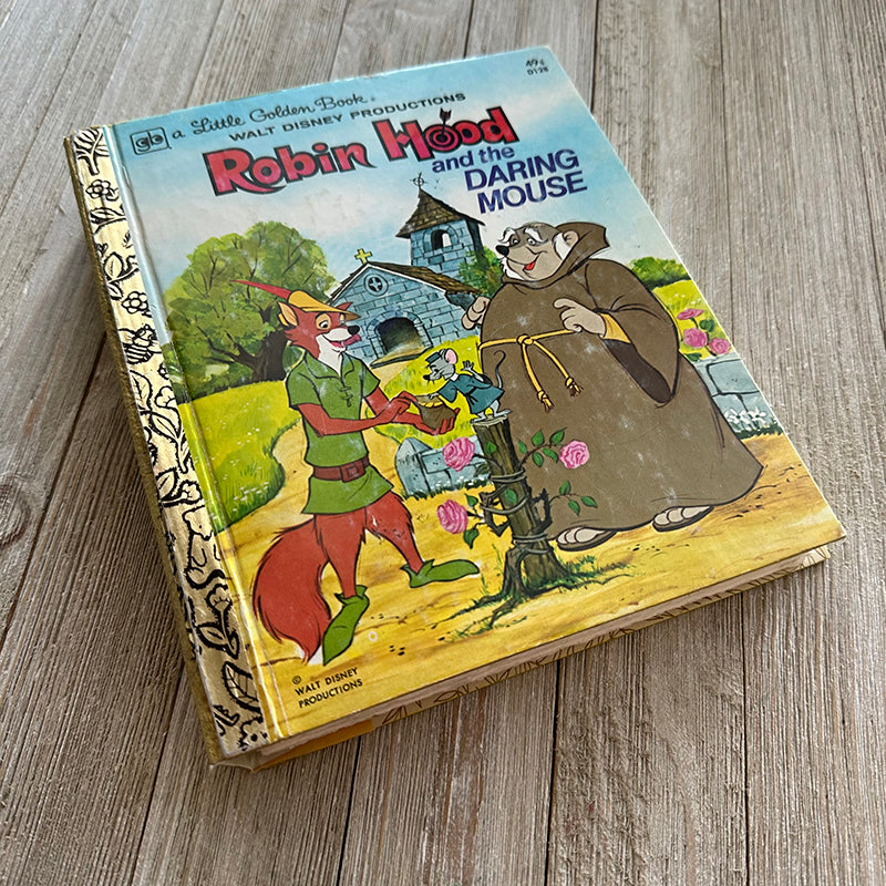 Robin Hood and the Daring Mouse (Extremely Rare Vintage) -Golden Book Journal READY TO SHIP