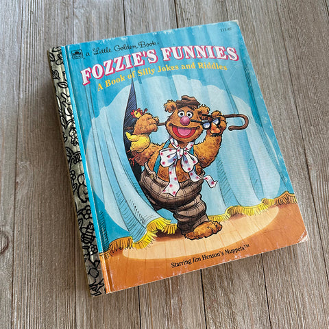 Fozzie's Funnies Muppets 3-Golden Book Journal READY TO SHIP