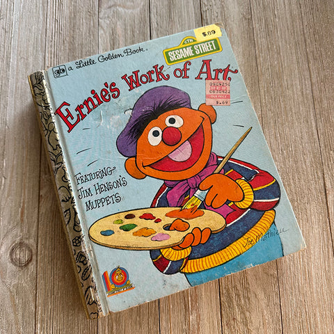 Ernie's Work of Art 02-Golden Book Journal READY TO SHIP