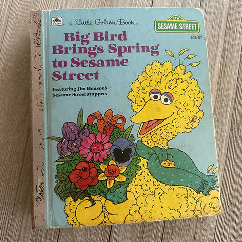 Muppets Big Bird's Spring-Golden Book Journal READY TO SHIP