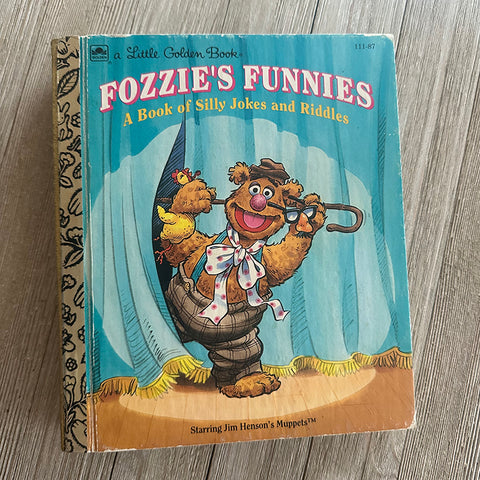 Muppets Fozzie's Funnies-Golden Book Journal READY TO SHIP