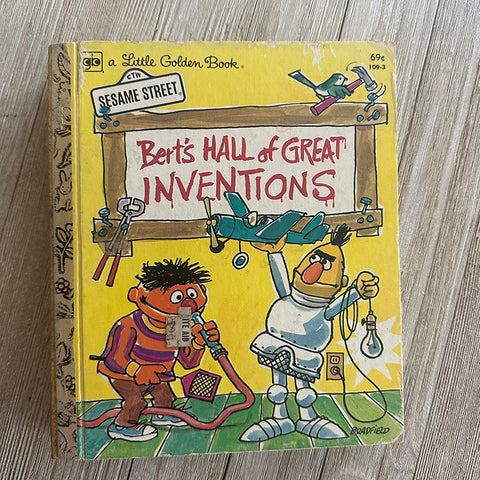 Muppets Bert's Hall Inventions-Golden Book Journal READY TO SHIP