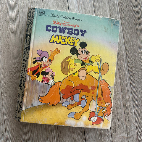 Mickey Cowboy-Golden Book Journal READY TO SHIP