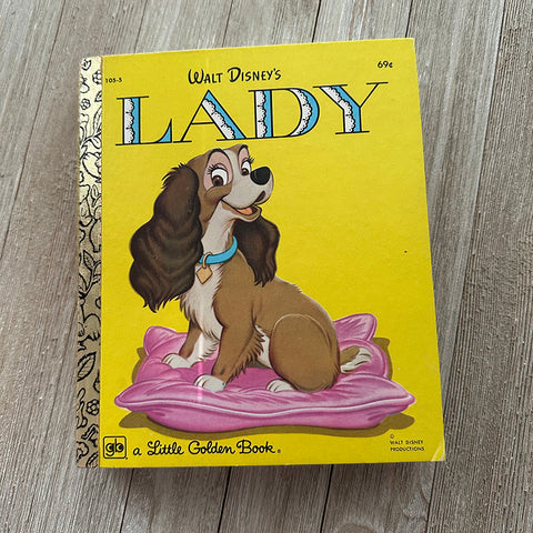 Lady [Vintage] -Golden Book Journal READY TO SHIP