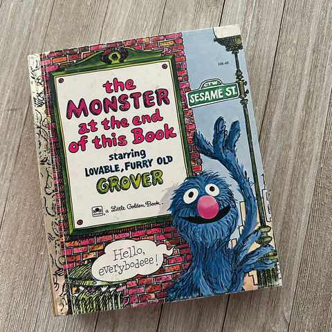 Monster End Book -Golden Book Journal READY TO SHIP (Copy)