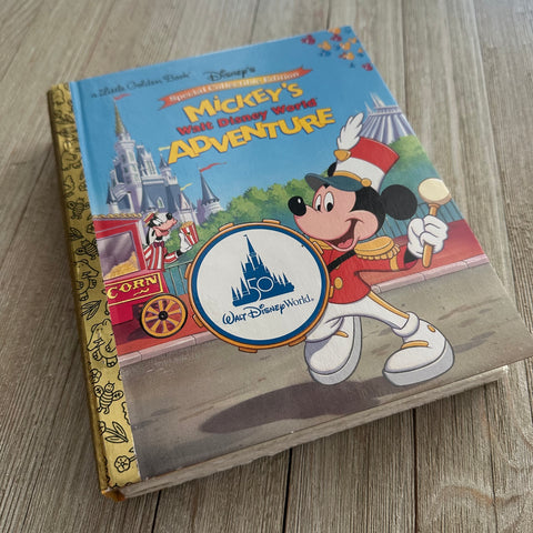 Mcky WDW Adventure-Golden Book Journal READY TO SHIP
