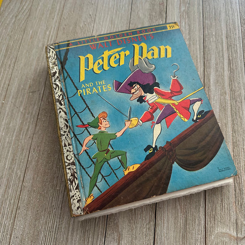 Pan Pirates Vintage-Golden Book Journal READY TO SHIP
