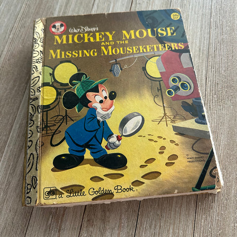 Halloween -Missing Mouse B -Golden Book Journal READY TO SHIP