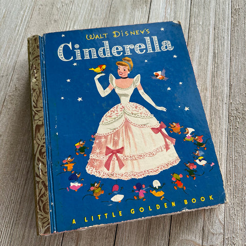 Vintage Cinder Blue-Golden Book Journal READY TO SHIP