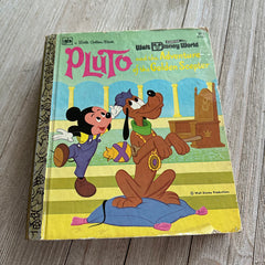 Vintage Pluto-Golden Book Journal READY TO SHIP