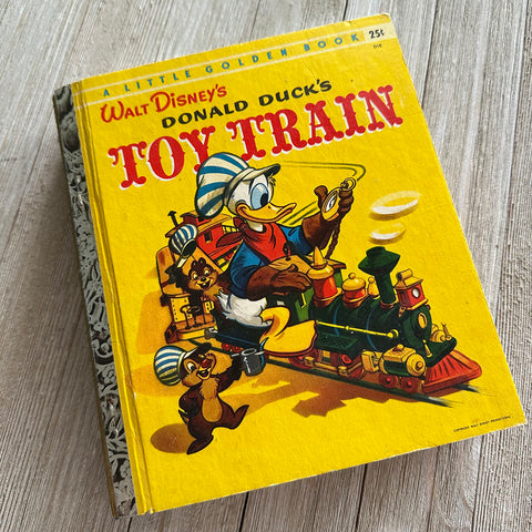 Vintage Duck Train-Golden Book Journal READY TO SHIP