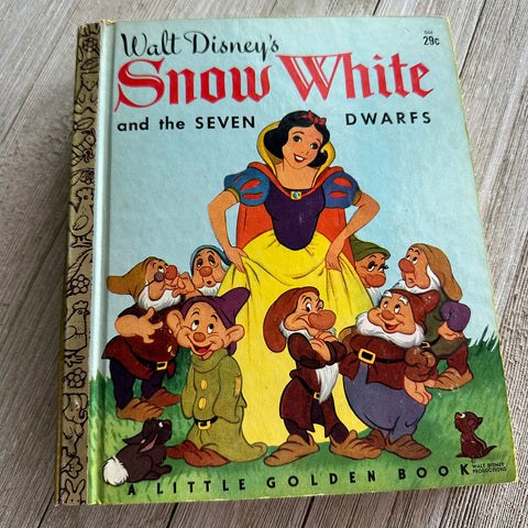 Vintage Snow Dance-Golden Book Journal (READY TO SHIP)