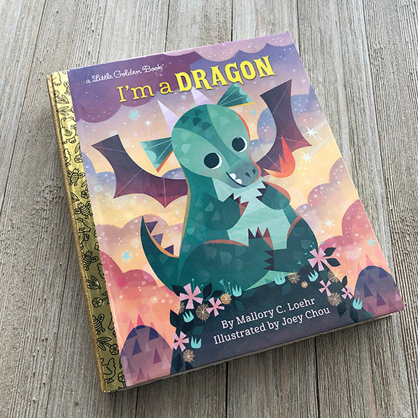 I am Dragon-Golden Book Journal READY TO SHIP