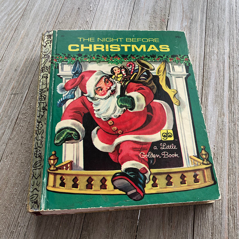 The Night Before Christmas (Green Cover)-Golden Book Journal READY TO SHIP