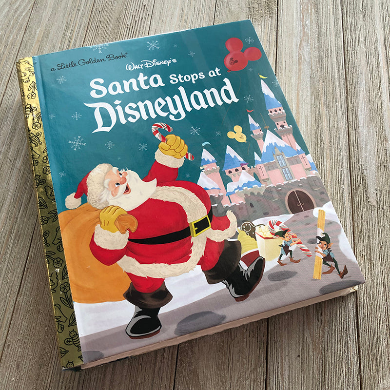 Santa Stops at Disneyland-Golden Book Journal READY TO SHIP – Art  Journaling the Magic